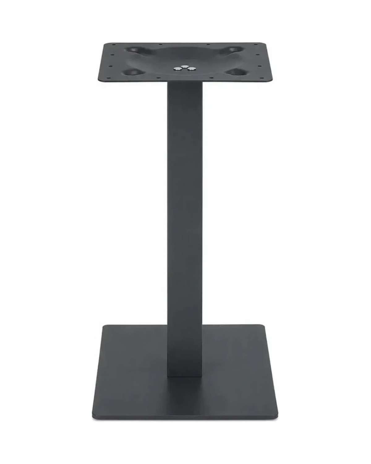 Base centrale in alluminio 45x45 cm nera