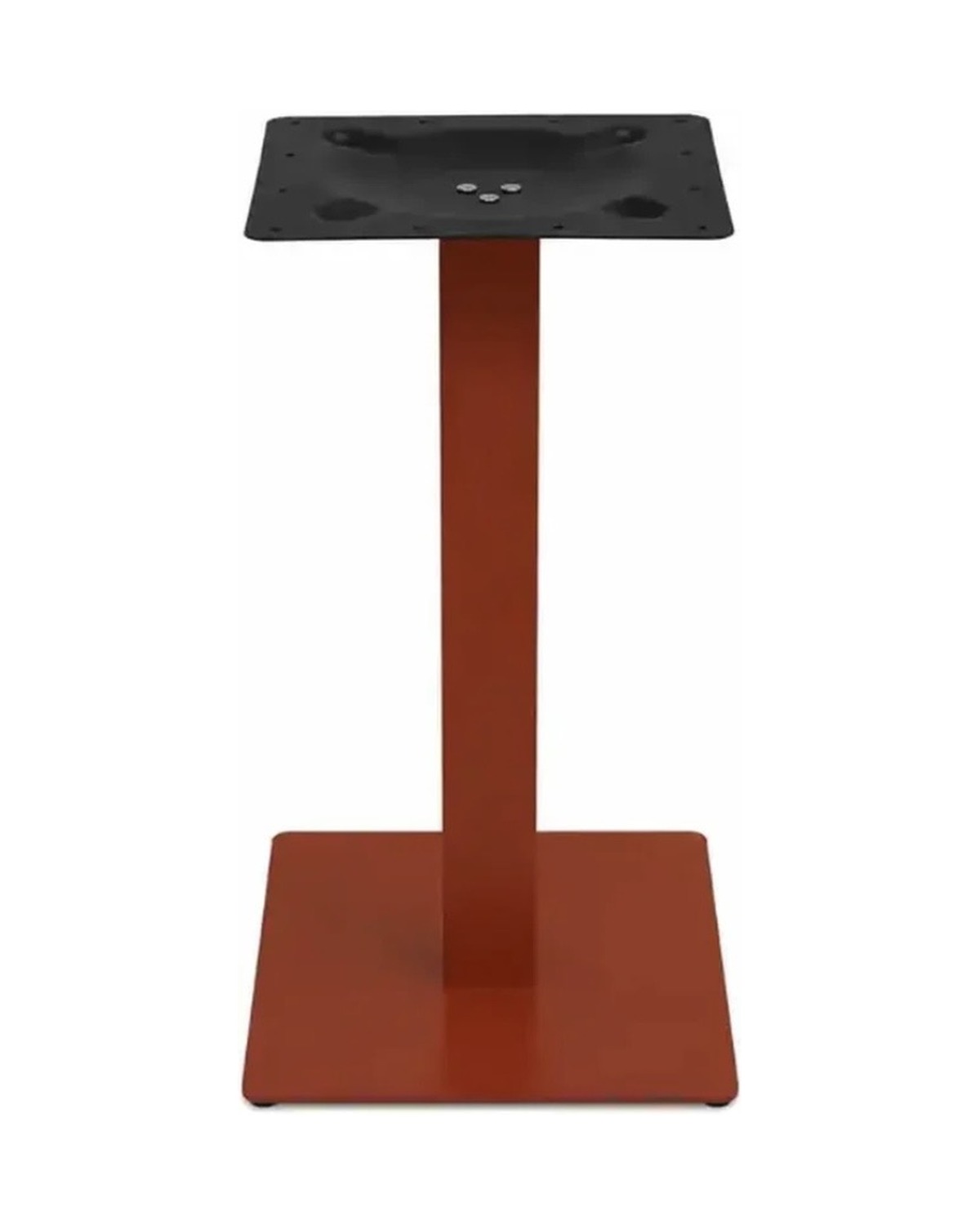 Base centrale in alluminio 45x45 cm rossa