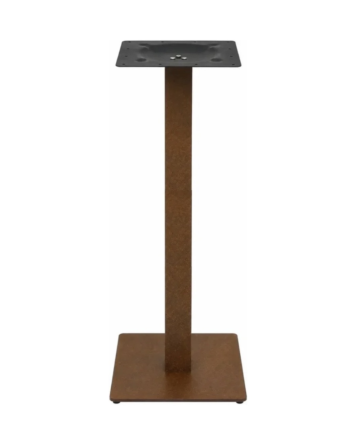 Base centrale in alluminio 50x50 cm h107 cm marrone