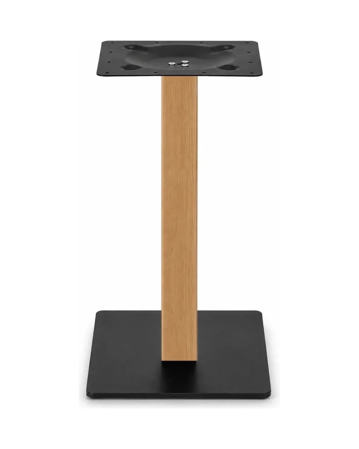 Base centrale 45x45 cm legno e metallo
