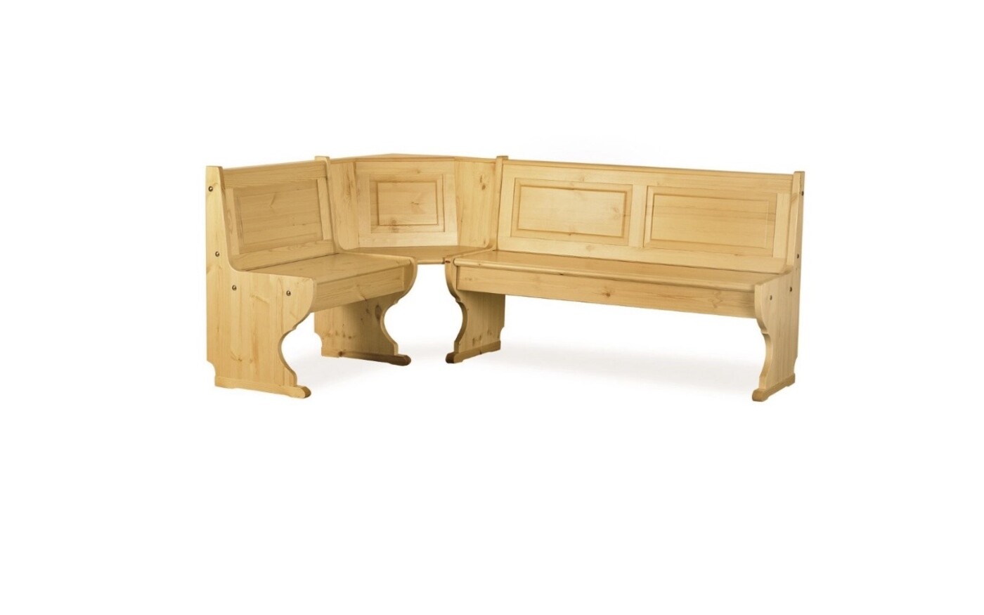 Pia — panca ad angolo in legno chiaro